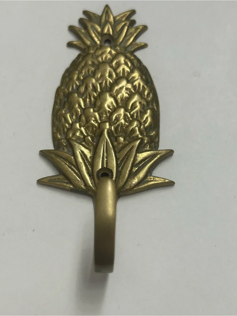 Andrea By Sadek Brass Pineapple Hook Wall Accent Vintage